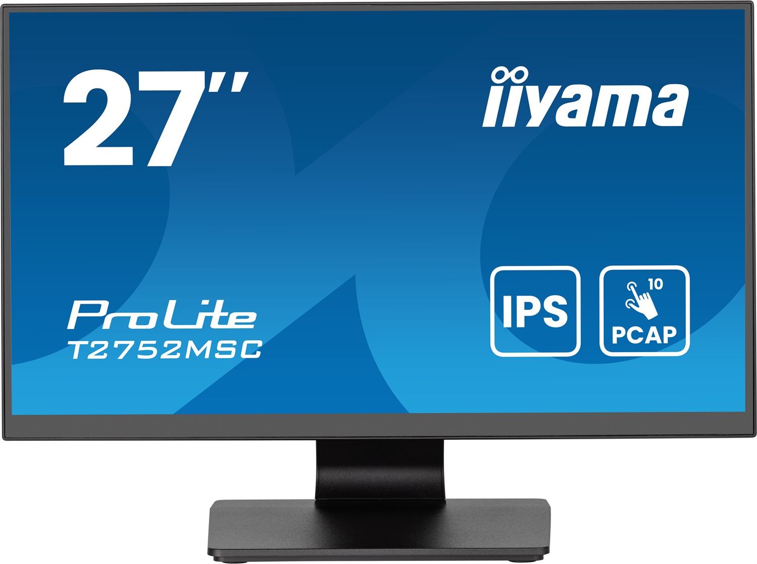 iiyama ProLite T2752MSC-B1AG Monitor Touchscreen 27 Pollici IPS Full HD 1920x1080 con Resistenza ai Graffi e Altoparlanti
