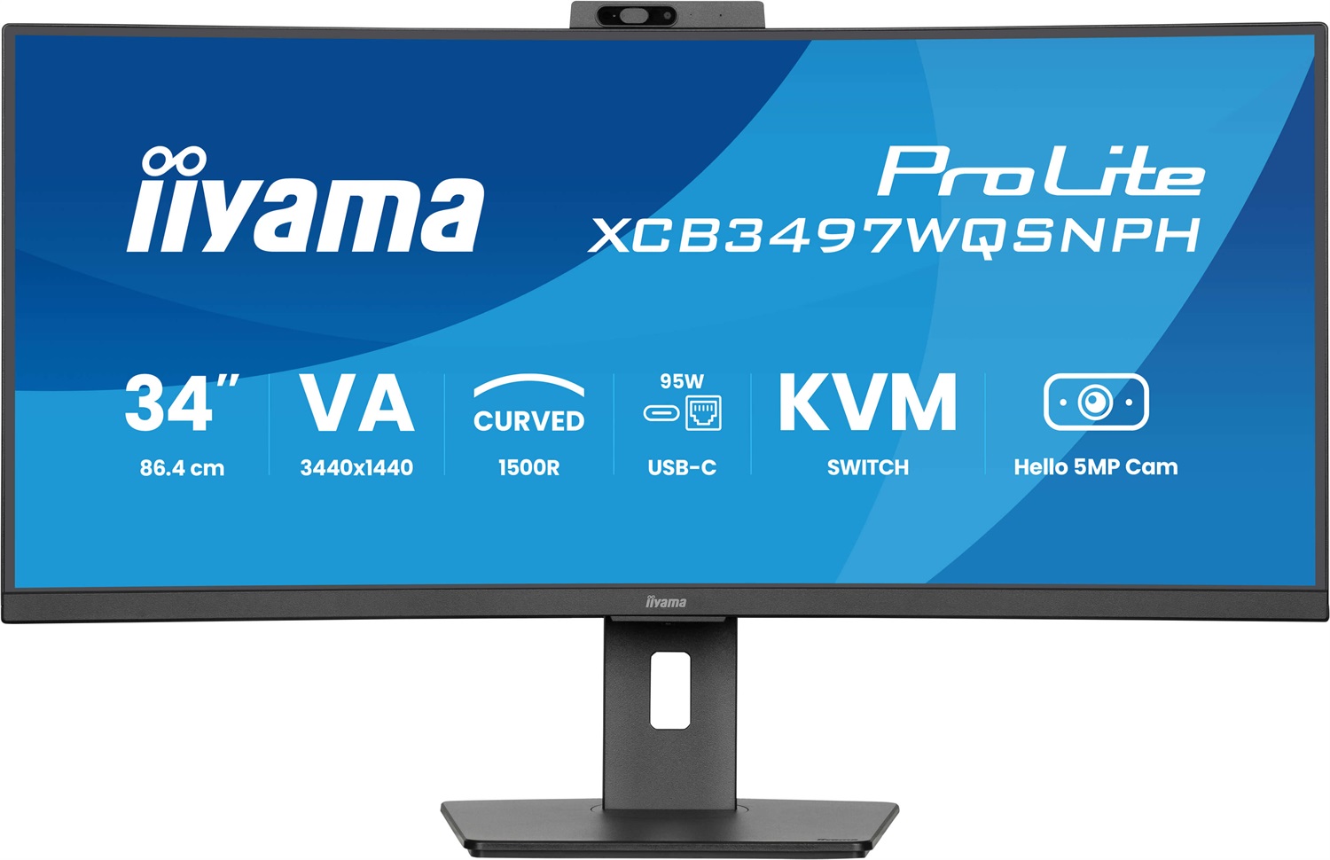 iiyama ProLite XCB3497WQSNPH-B1 Monitor Curvo VA UWQHD 34