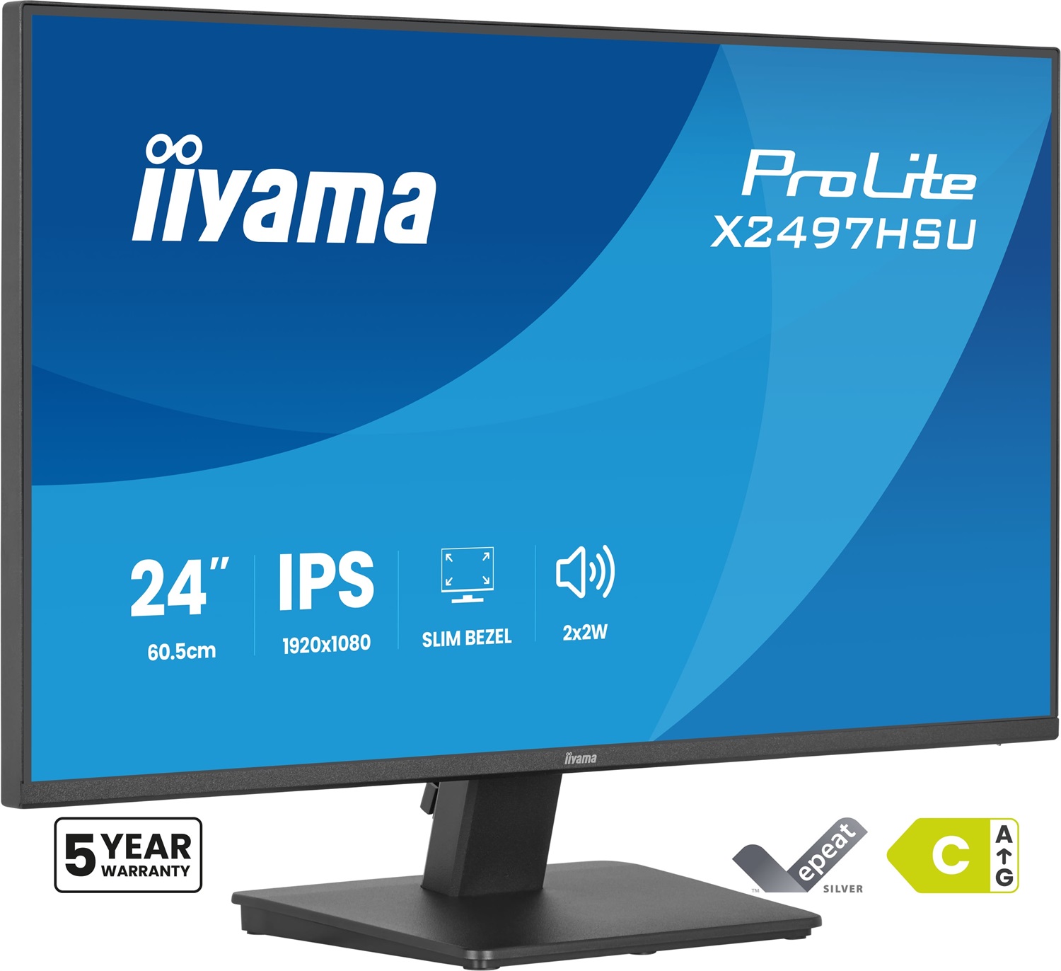 iiyama ProLite X2497HSU-B1 Monitor IPS 23.8