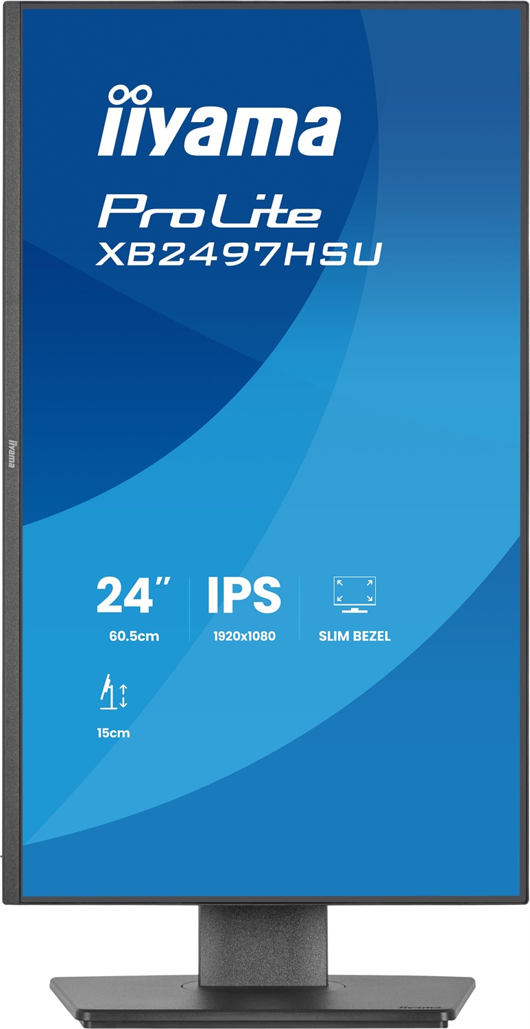 iiyama ProLite XB2497HSU-B1 Monitor IPS da 24 pollici Full HD Ecologico per Ufficio