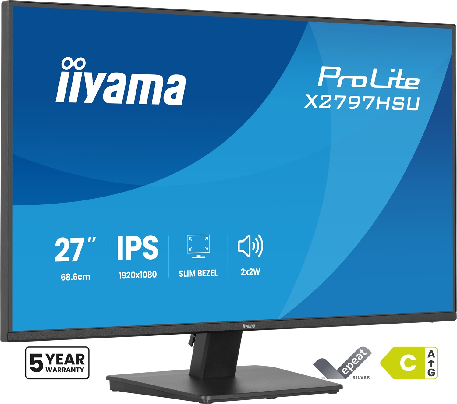 iiyama ProLite X2797HSU-B1 Monitor IPS 27