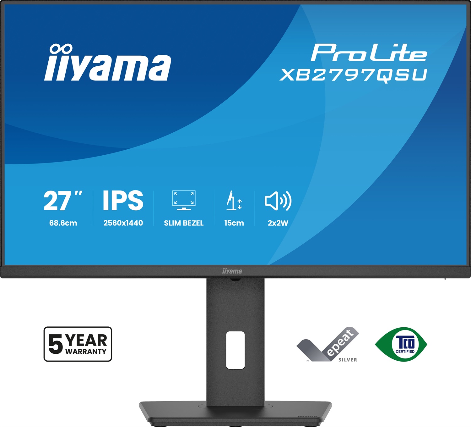 iiyama ProLite XB2797QSU-B1 Monitor IPS QHD 27