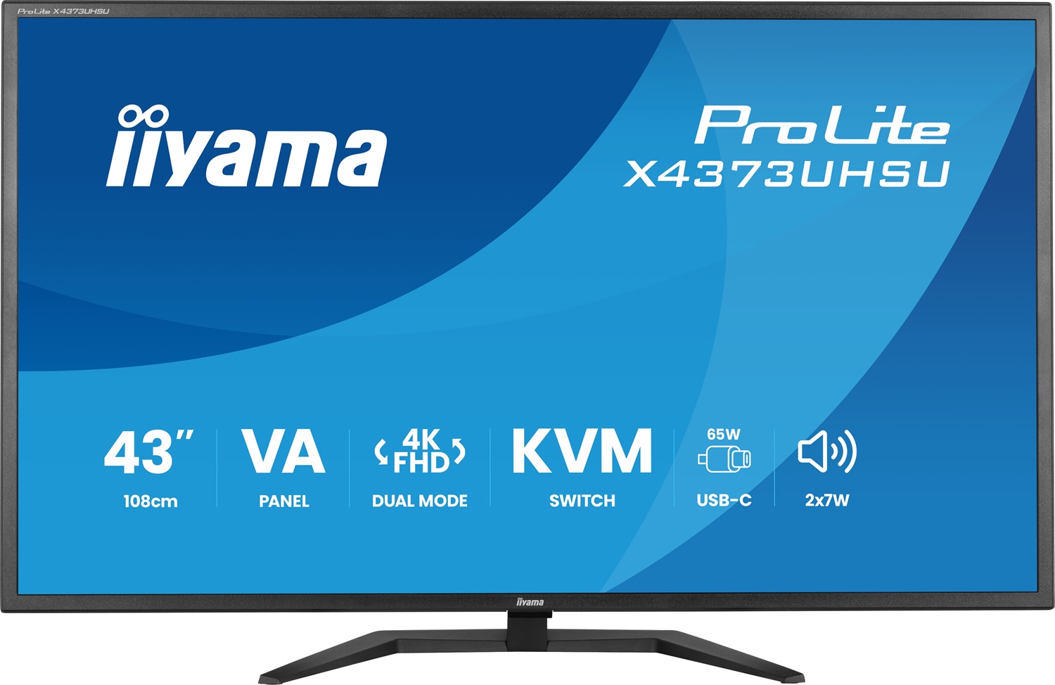 iiyama ProLite X4373UHSU-B2 Monitor LED 43'' 4K Ultra HD 3840x2160 3ms Nero