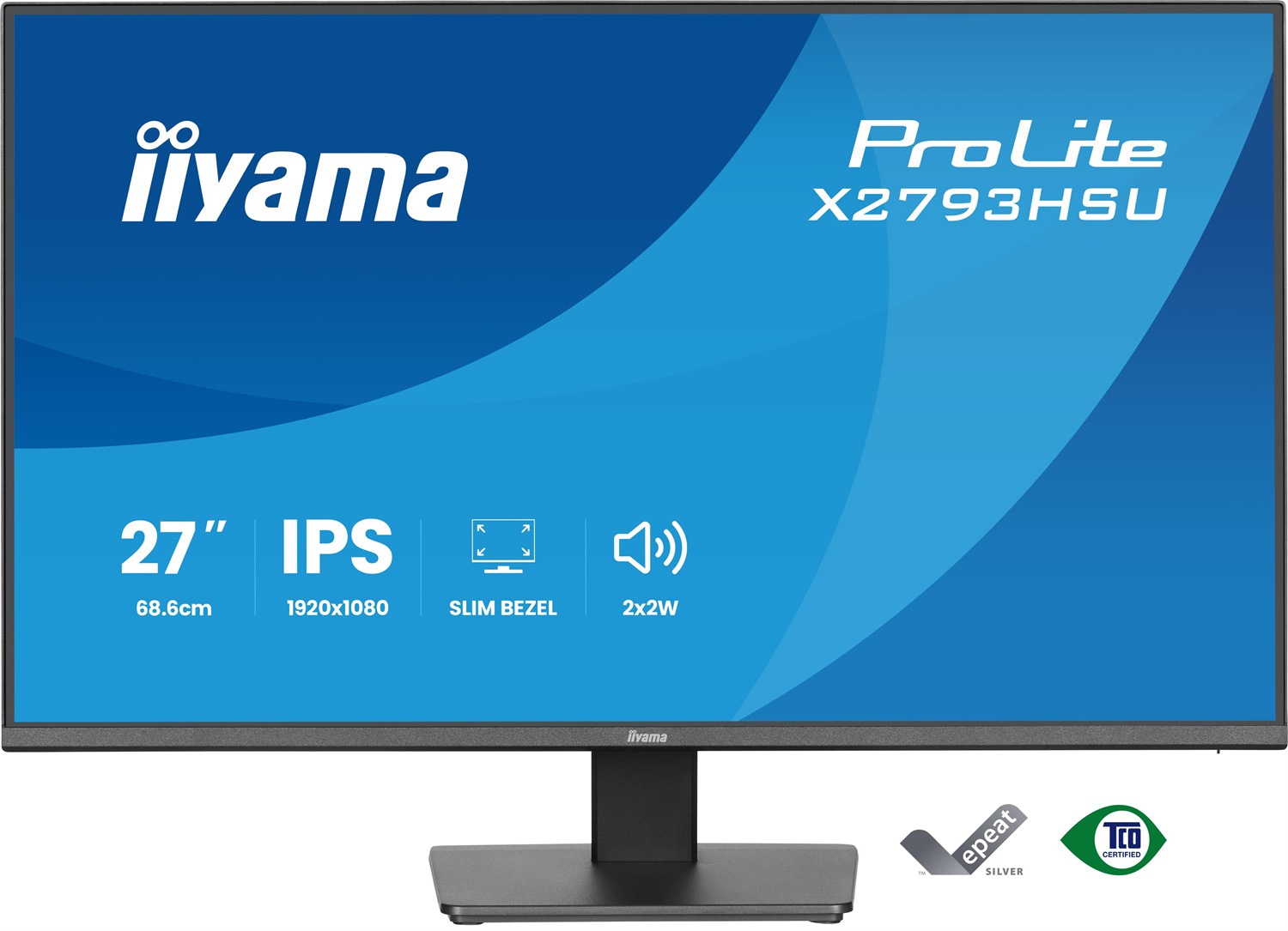 iiyama ProLite X2793HSU-B1 Monitor IPS da 27'' Full HD 1920x1080 con supporto ergonomico