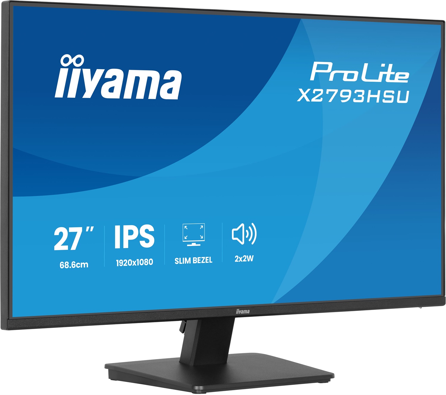 iiyama ProLite X2793HSU-B1 Monitor IPS da 27'' Full HD 1920x1080 con supporto ergonomico