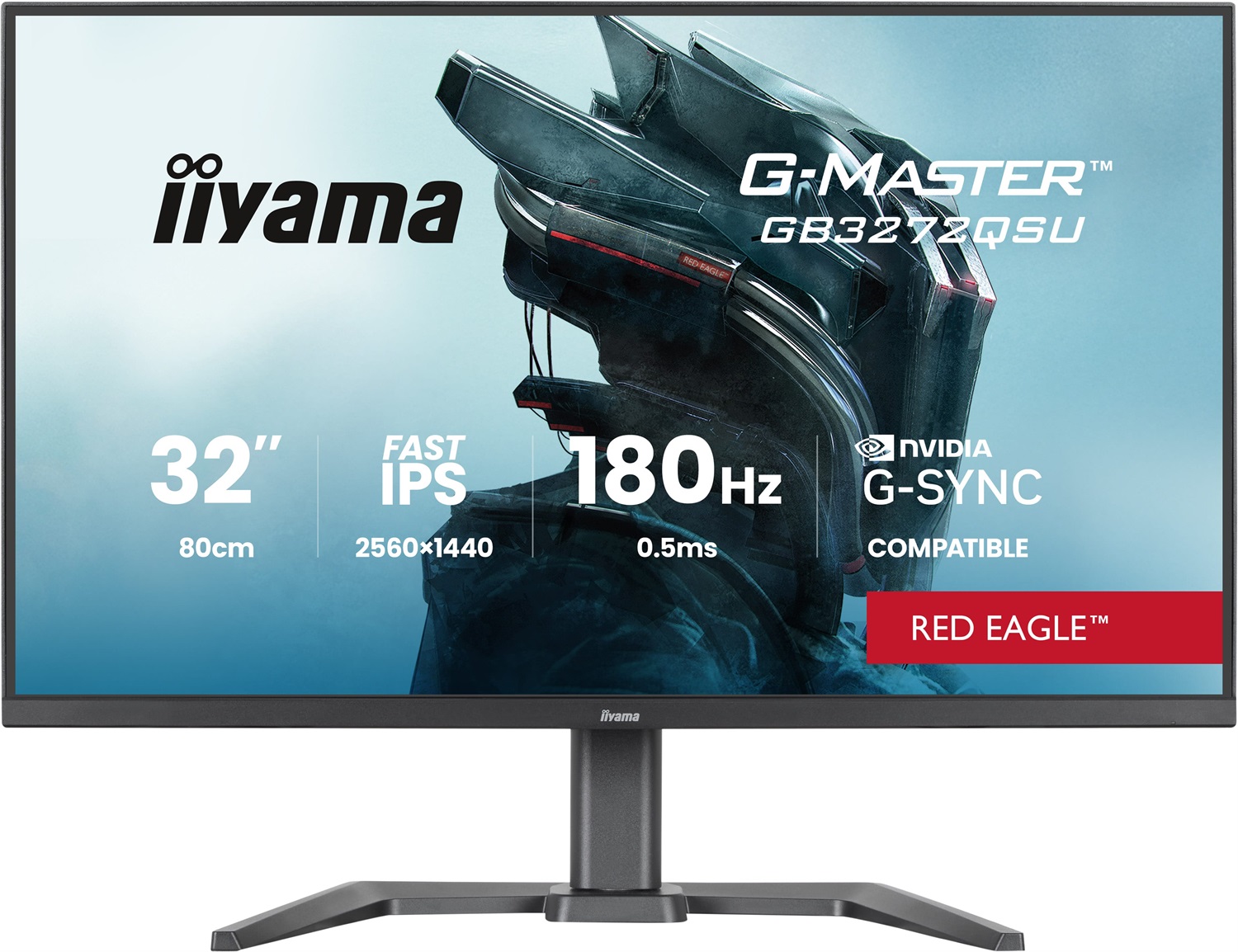 iiyama G-MASTER Red Eagle GB3272QSU-B1 Monitor da gioco 31.5
