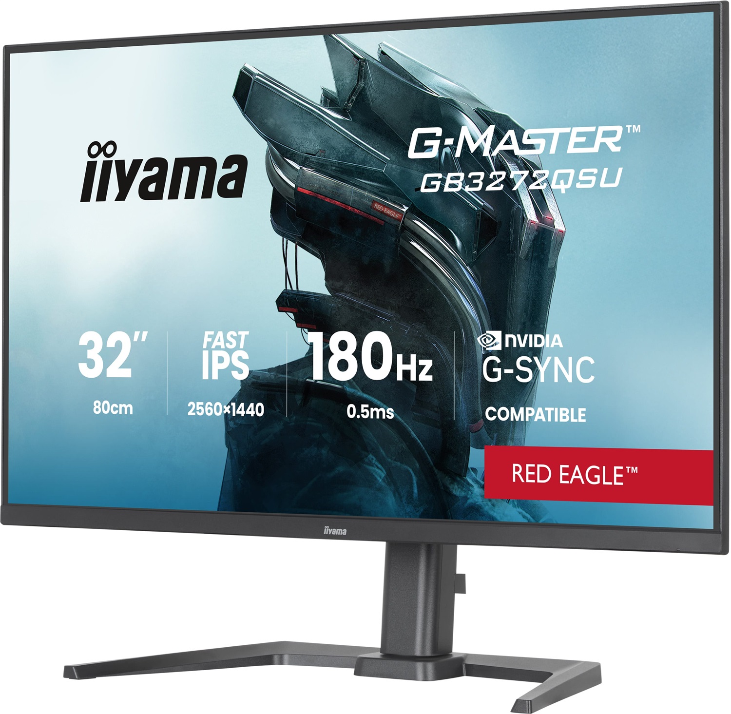 iiyama G-MASTER Red Eagle GB3272QSU-B1 Monitor da gioco 31.5