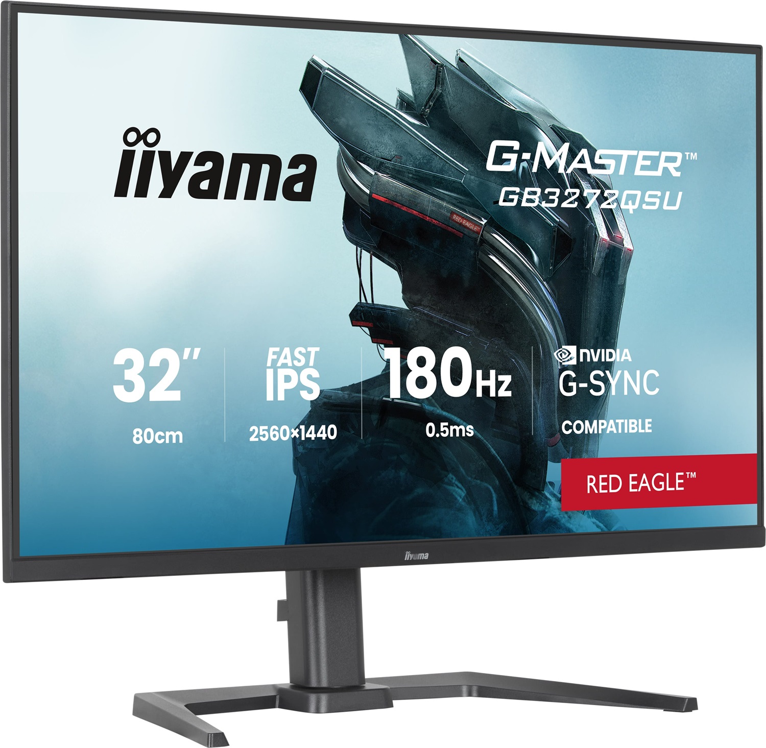 iiyama G-MASTER Red Eagle GB3272QSU-B1 Monitor da gioco 31.5