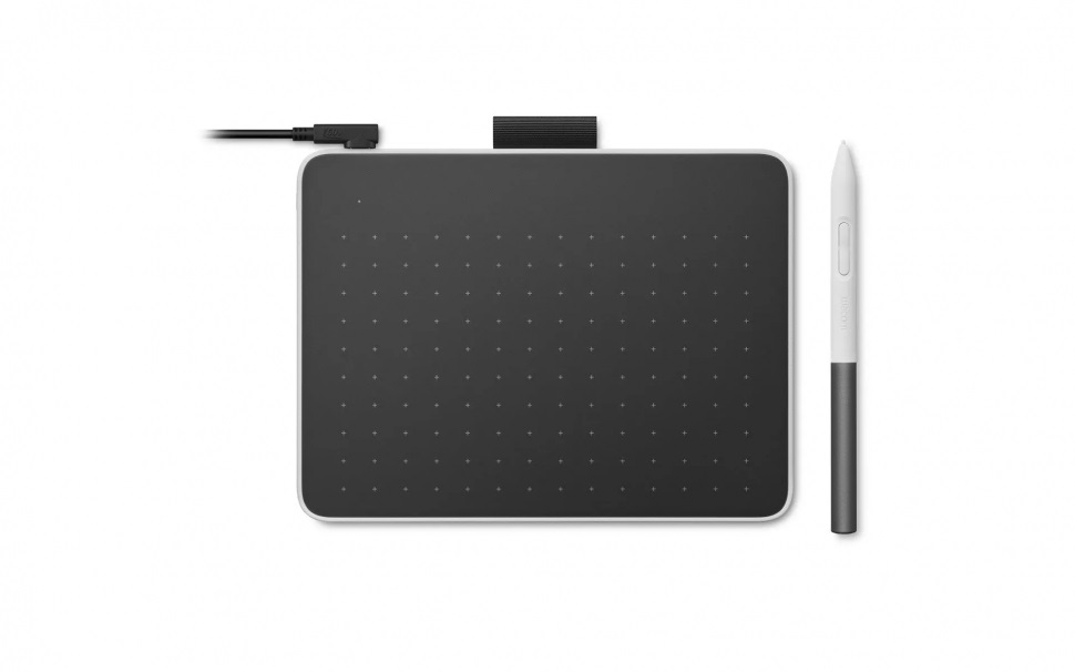 Wacom One S Tavoletta Grafica Small CTC4110WLW2B Nero e Bianco - 152 x 95 mm, USB Type-C, Bluetooth 5.1, Inclusa Penna EMR