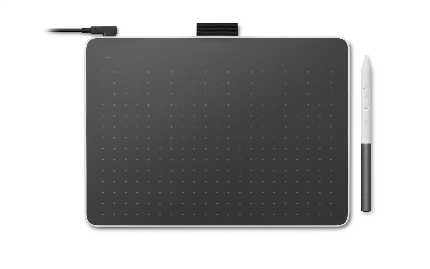 Wacom One M Tavoletta Grafica Medium - Cablata USB Type-C, Area Attiva 216 x 135 mm, Penna Inclusa, Nero/Bianco