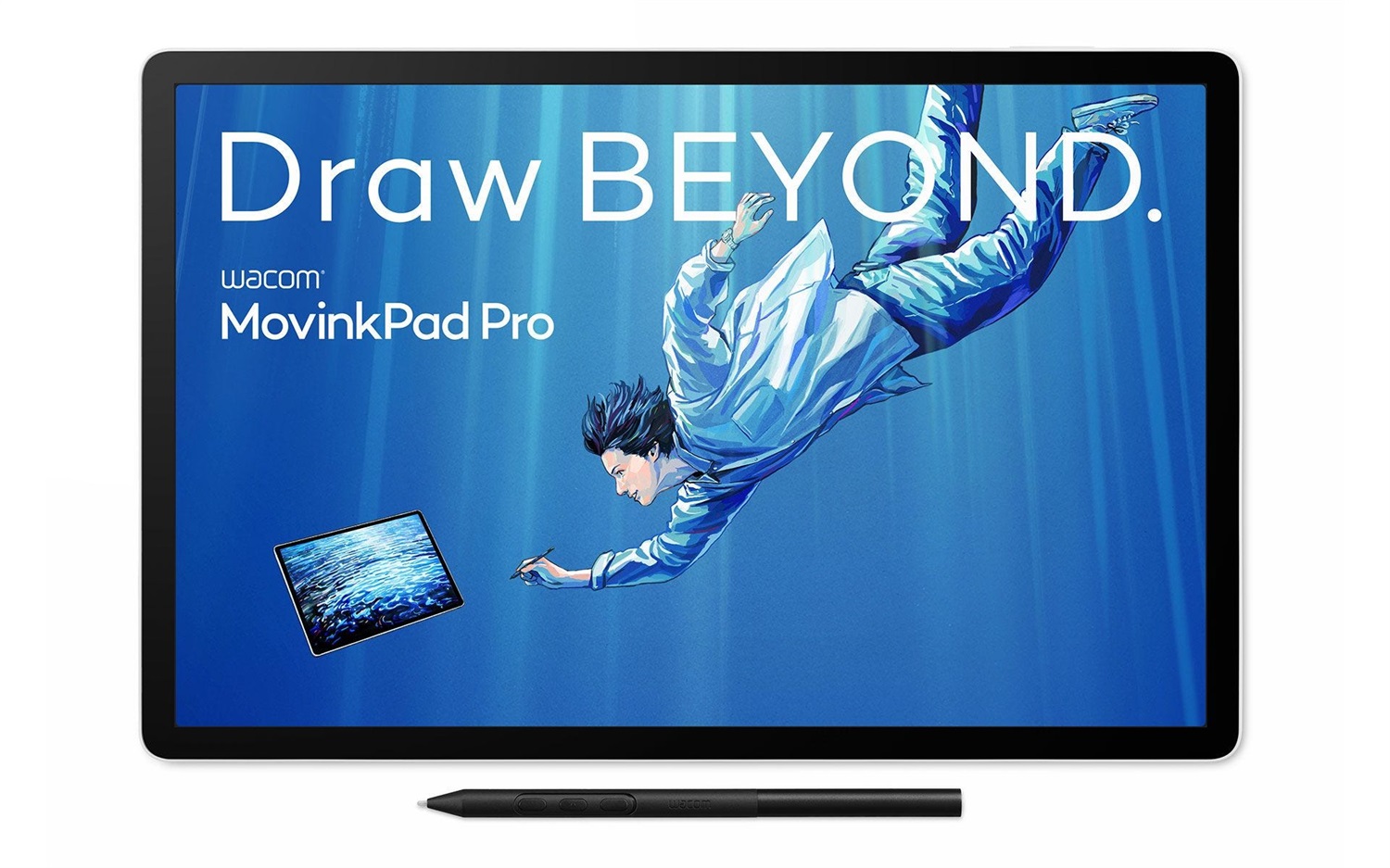 Wacom MovinkPad Pro 14 - Tablet Display OLED con Penna Pro Pen 3, Android 15, Funzione Autonoma e Display Esterno