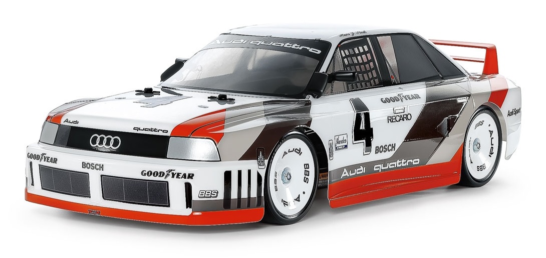 Tamiya Audi 90 Quattro Racing 1:10 Modellino Radiocomandato (RC) Elettrico - Kit di Assemblaggio per Auto Telecomandata