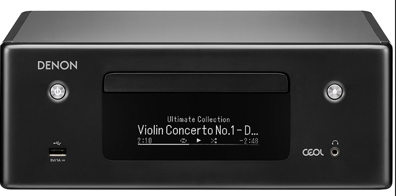 Denon N-10BK Mini impianto audio domestico Bluetooth 130 W Nero con lettore CD e supporto AIFF, ALAC, DSD, FLAC, WAV