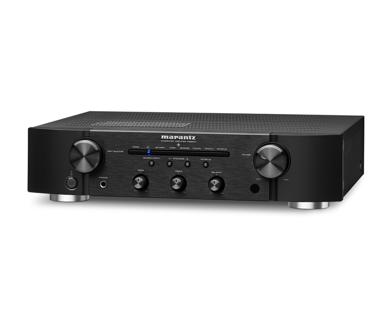 Marantz PM6007 Amplificatore Integrato HiFi Stereo 2.0 Canali 45W Nero con Ingressi Digitali e Filtro Digitale