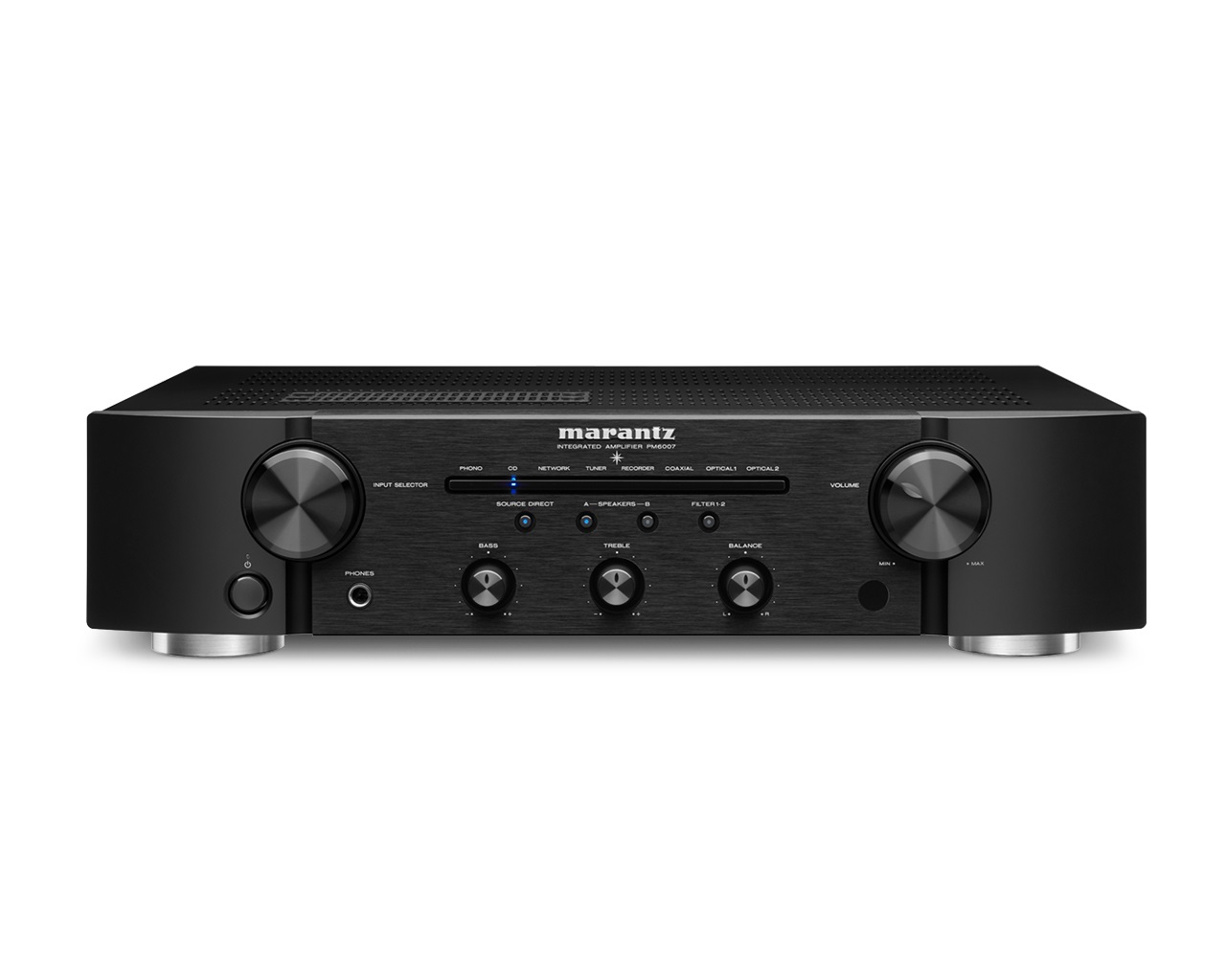Marantz PM6007 Amplificatore Integrato HiFi Stereo 2.0 Canali 45W Nero con Ingressi Digitali e Filtro Digitale
