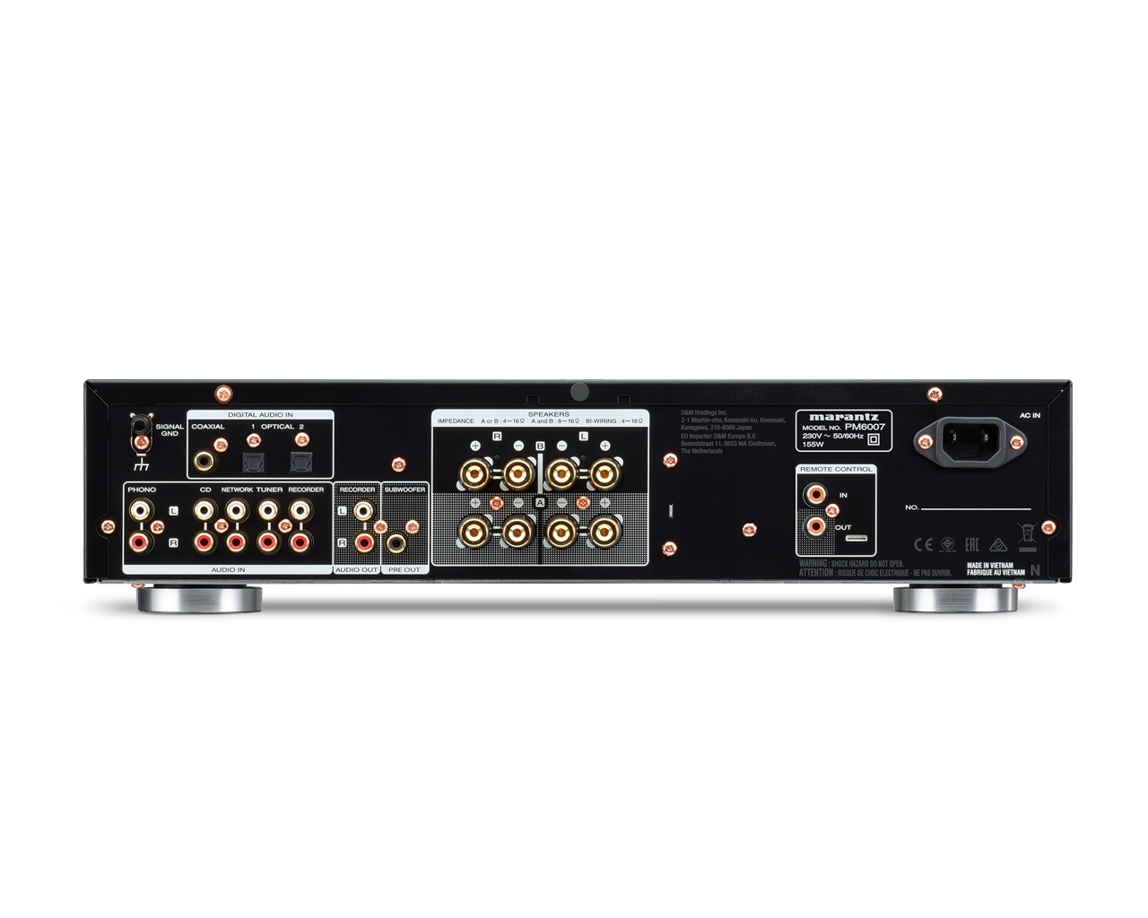 Marantz PM6007 Amplificatore Integrato HiFi Stereo 2.0 Canali 45W Nero con Ingressi Digitali e Filtro Digitale