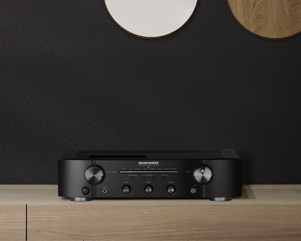 Marantz PM6007 Amplificatore Integrato HiFi Stereo 2.0 Canali 45W Nero con Ingressi Digitali e Filtro Digitale
