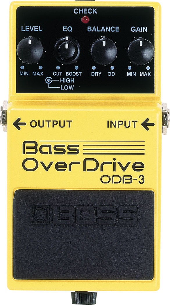 BOSS ODB-3 Pedale Overdrive per Basso - Effetti Overdrive e Crunch, Funziona su Bassi a 5 Corde, Funzionalità Booster