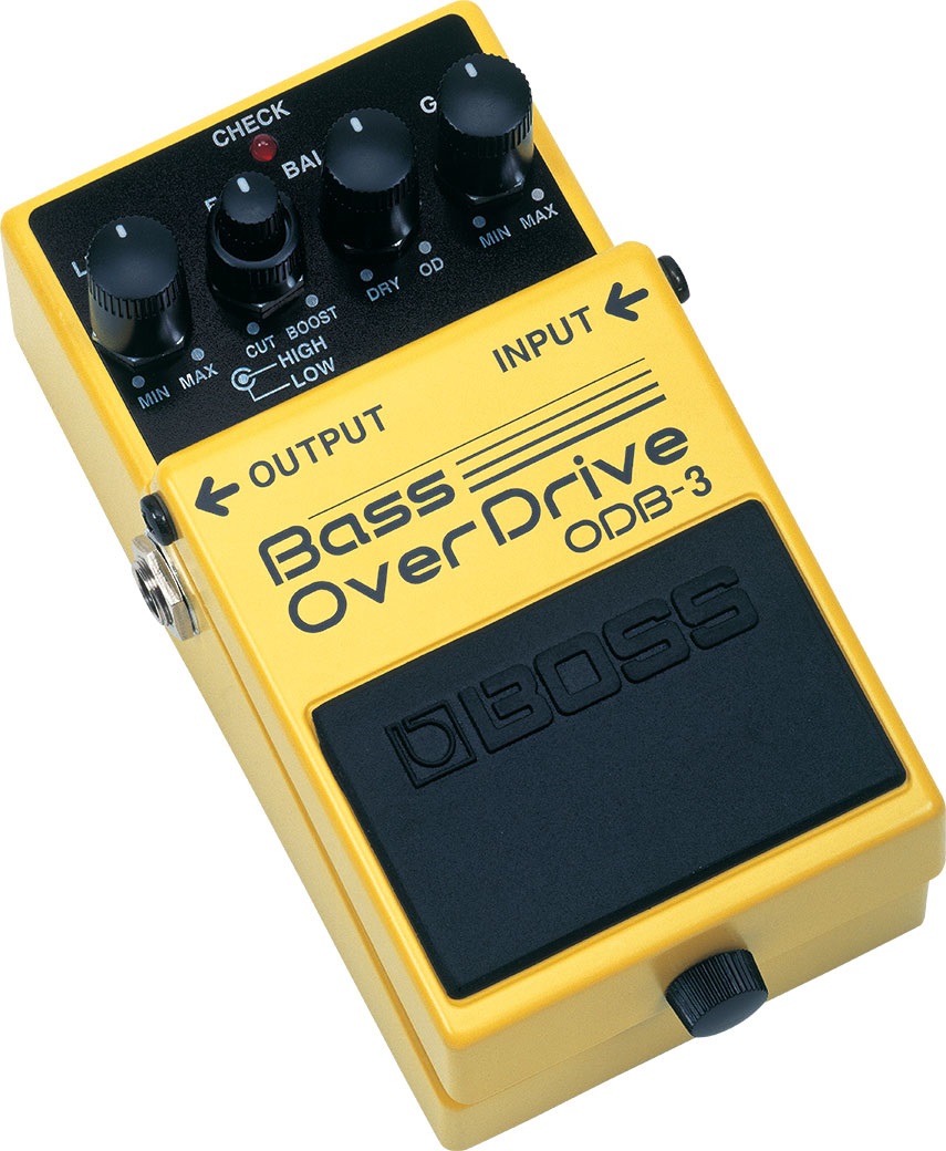 BOSS ODB-3 Pedale Overdrive per Basso - Effetti Overdrive e Crunch, Funziona su Bassi a 5 Corde, Funzionalità Booster