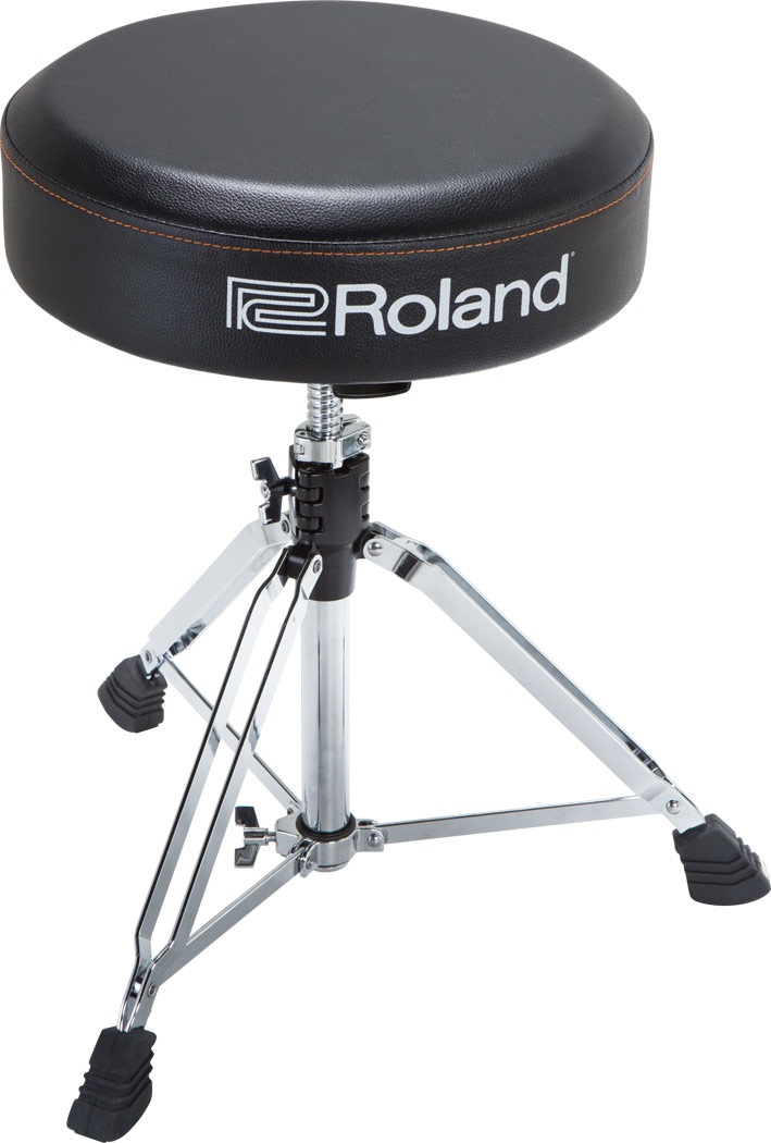 Roland RDT-RV Sgabello per Batteria Regolabile con Seduta in Vinile Robusta e Design Rotondo