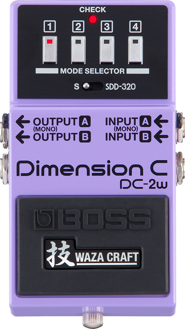 BOSS DC-2W Pedale per Chitarra Waza Craft Dimension C - Effetto Analogico Premium con Modalità SDD-320