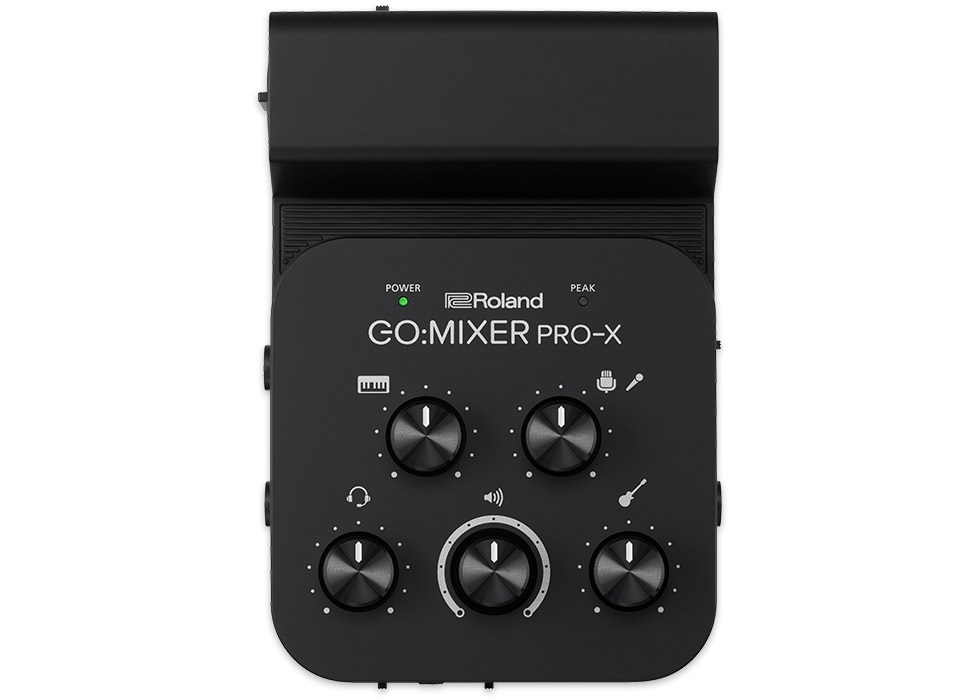 Roland GO:MIXER PRO-X Mixer Audio Portatile 11 Canali Nero e Bianco - Mixate fino a 7 Sorgenti Audio