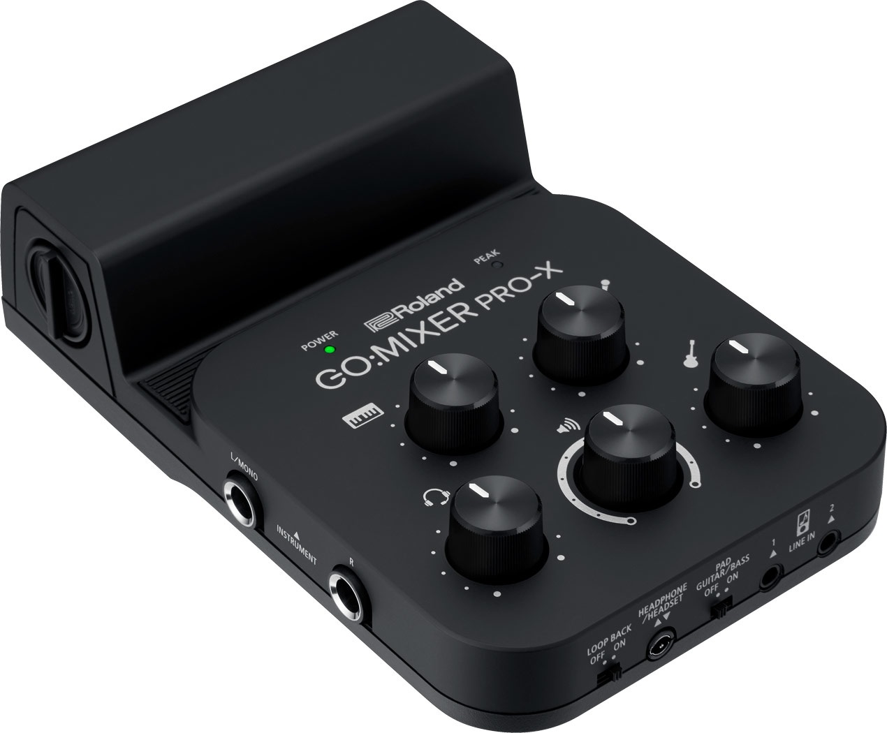 Roland GO:MIXER PRO-X Mixer Audio Portatile 11 Canali Nero e Bianco - Mixate fino a 7 Sorgenti Audio