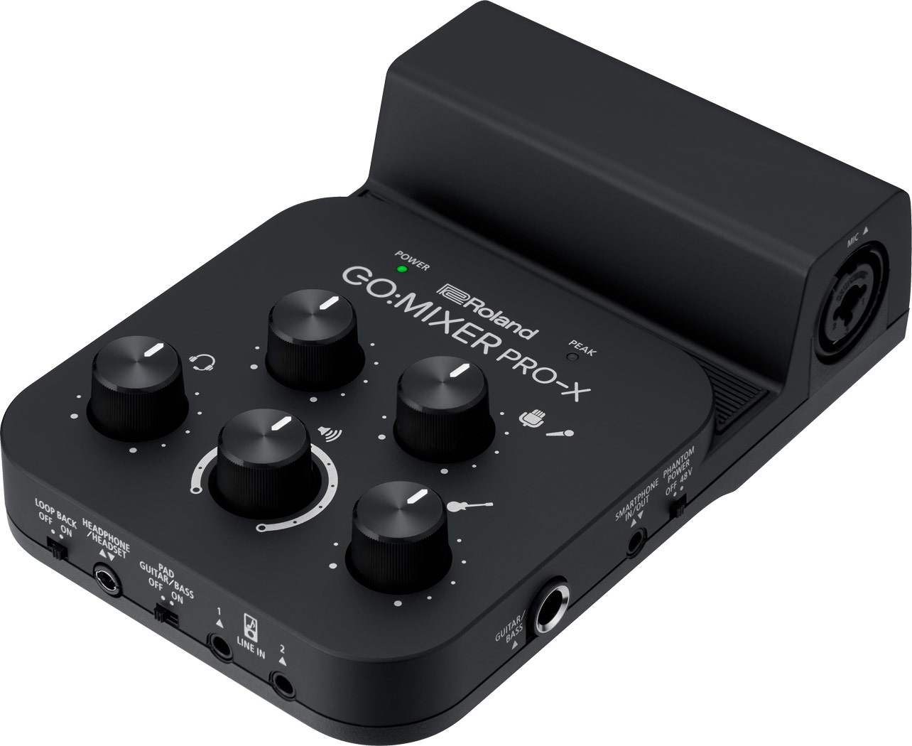 Roland GO:MIXER PRO-X Mixer Audio Portatile 11 Canali Nero e Bianco - Mixate fino a 7 Sorgenti Audio