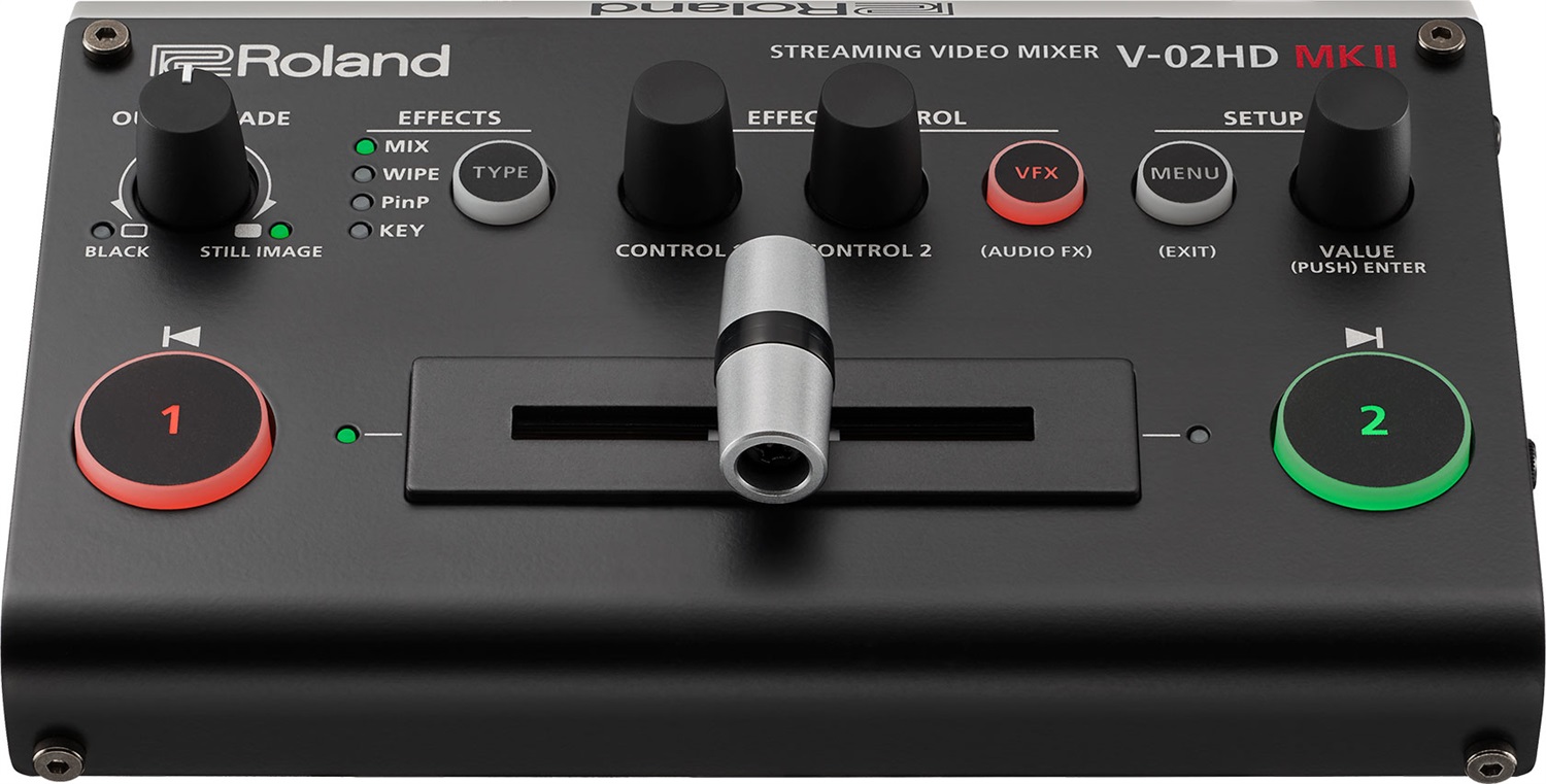 Roland V-02HD MK II - Mixer Video Streaming con Uscita USB-C, Ideale per Livestreaming e Didattica Online