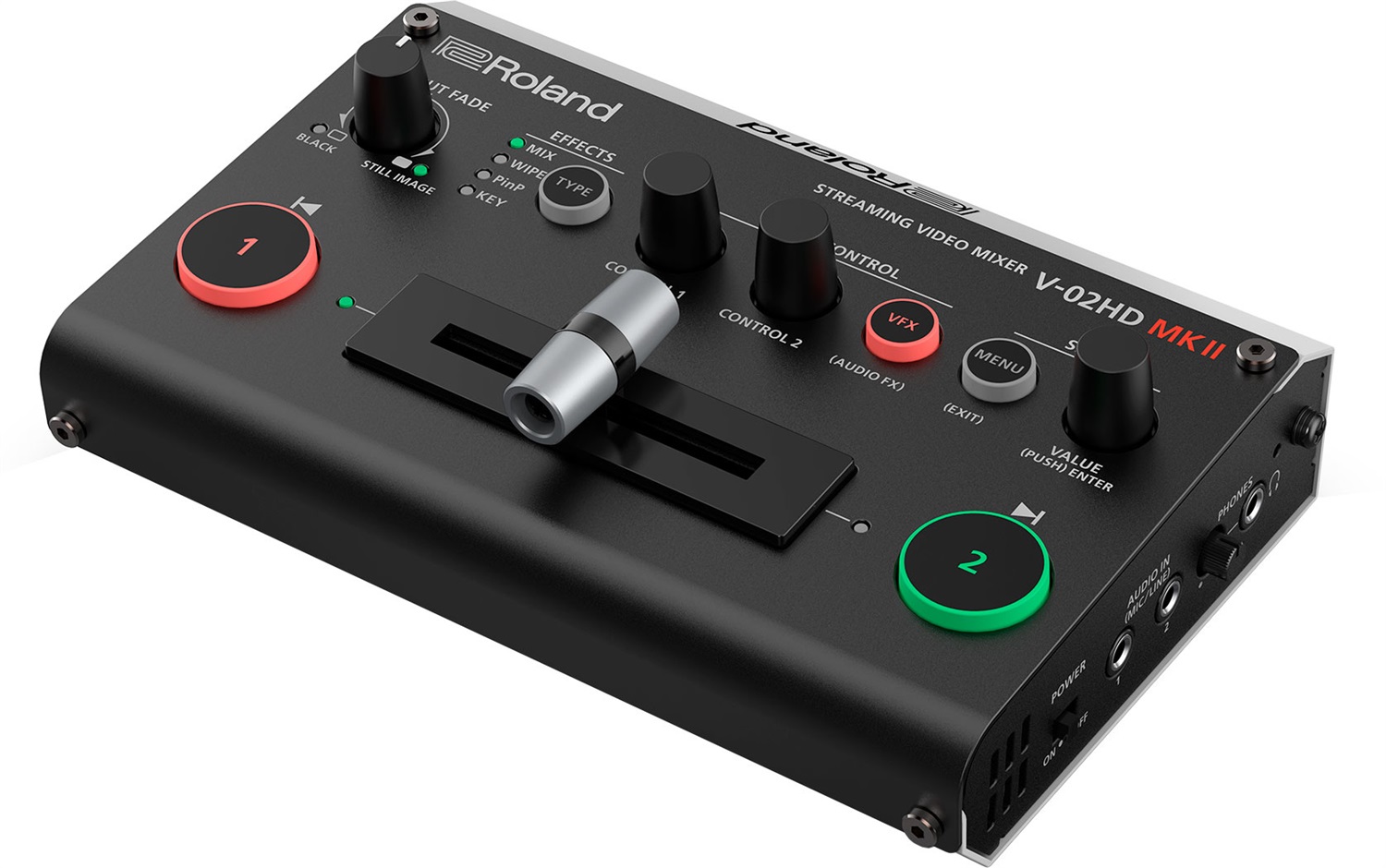 Roland V-02HD MK II - Mixer Video Streaming con Uscita USB-C, Ideale per Livestreaming e Didattica Online