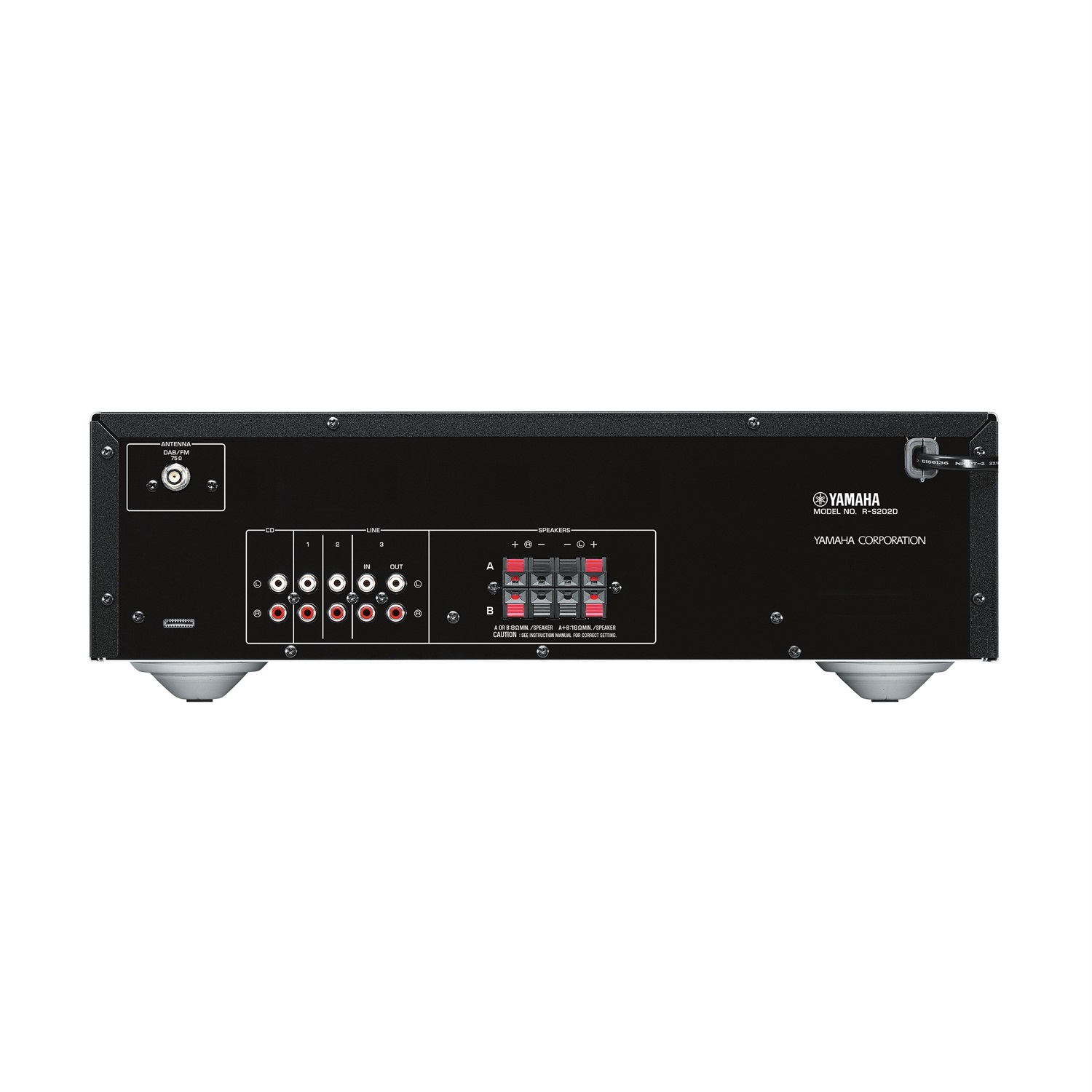Yamaha R-S202D Sintoamplificatore Stereo Nero 115W x 2 Bluetooth DAB/DAB