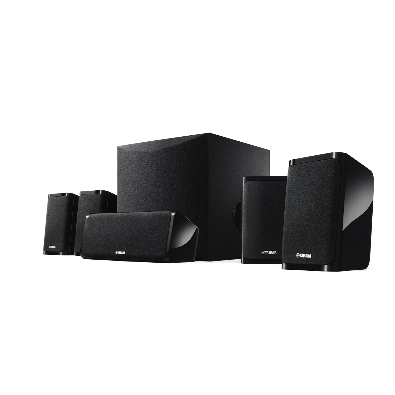 Yamaha NSP41-BL Set di Altoparlanti Home Theatre 5.1 Canali 100 W Nero con Design Montabile a Parete
