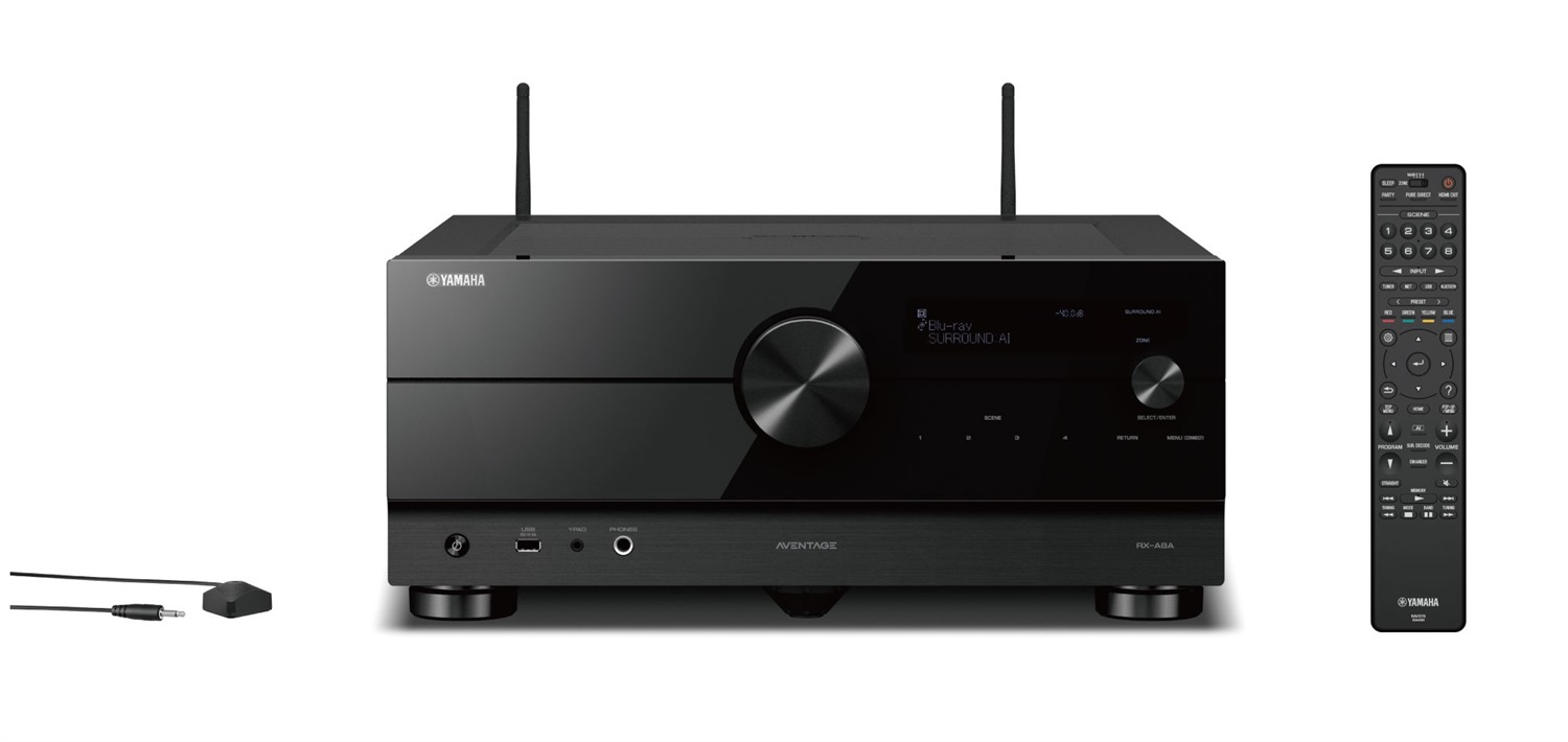 Yamaha RX-A8A Sintoamplificatore AV 11.2 Canali 220W, Dolby Atmos, Auro 3D, HDMI 8K, MusicCast