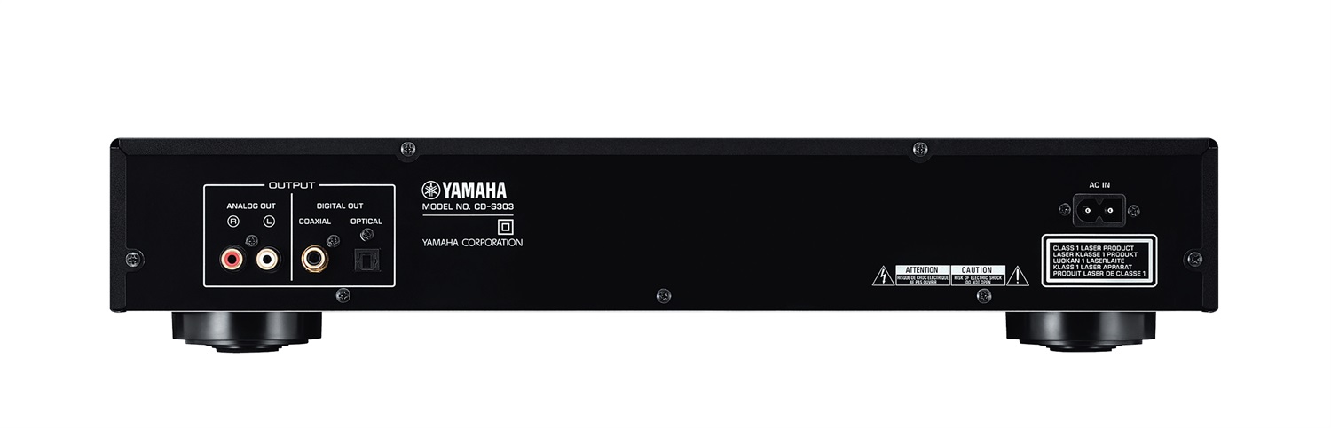Yamaha CD-S303 Lettore CD HiFi Nero con DAC 192 kHz/24 bit, Porta USB, Supporto MP3/WMA/FLAC