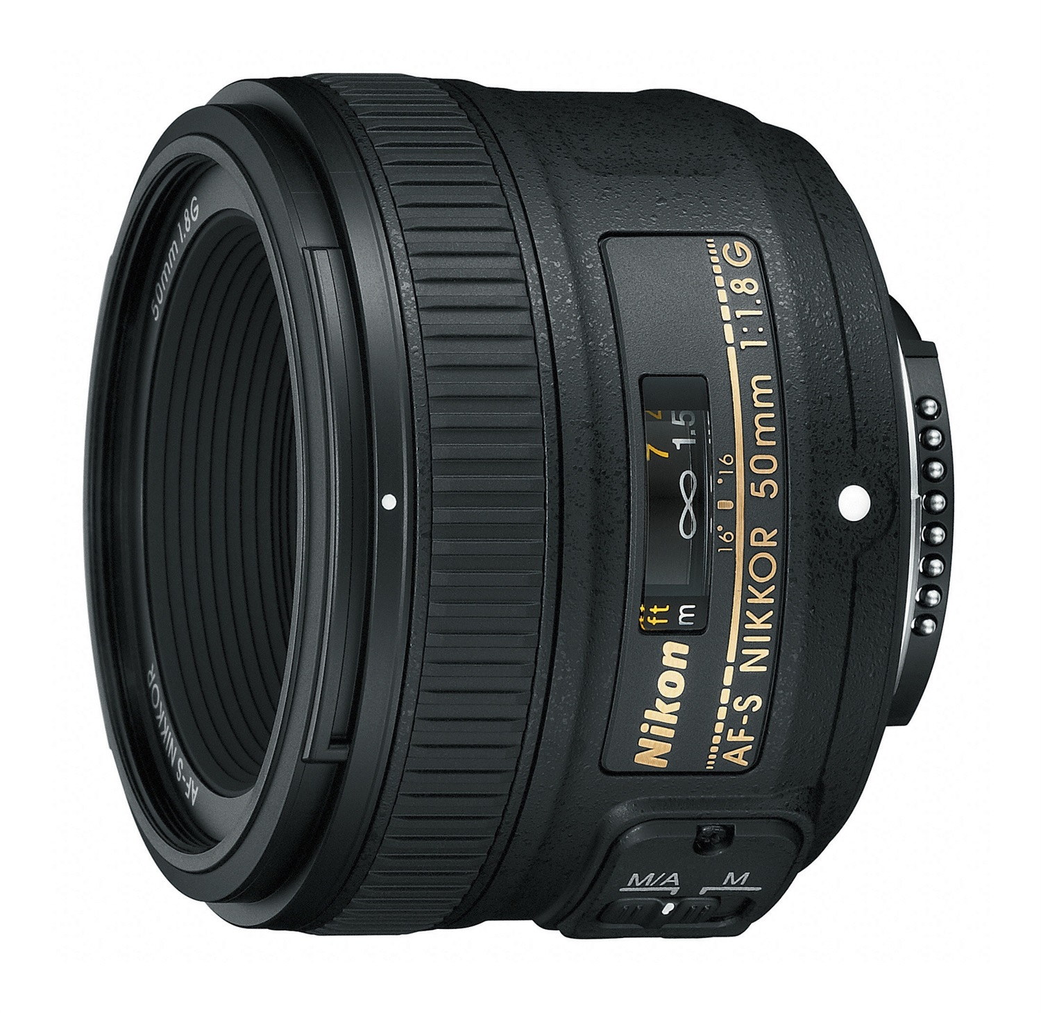 Nikon AF-S NIKKOR 50mm f/1.8G - Obiettivo SLR Nero con Apertura Massima f/1.8, Lente Asferica e Motore Silent Wave