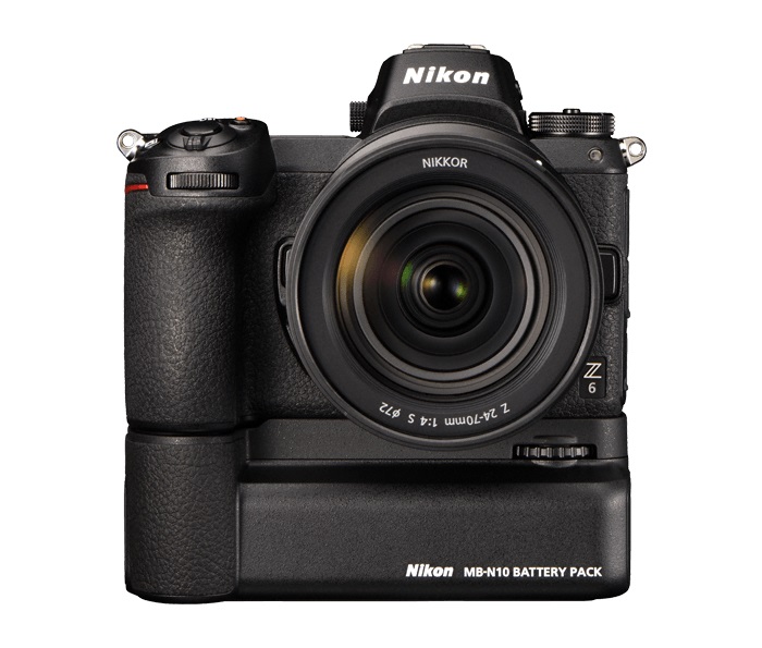 Nikon MB-N10 Battery Pack per fotocamere Z5, Z6, Z7, Z6 II, Z7 II - Estensione autonomia 1,8x, Protezione polvere e umidità, LED di ricarica, Nero