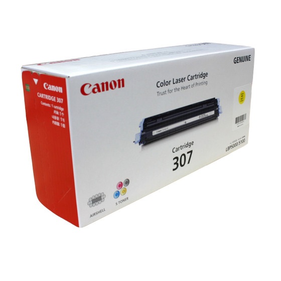 Canon Toner Originale Giallo 707Y 9421A004 - Capacità 2000 Pagine per i-Sensys LBP5000/5100