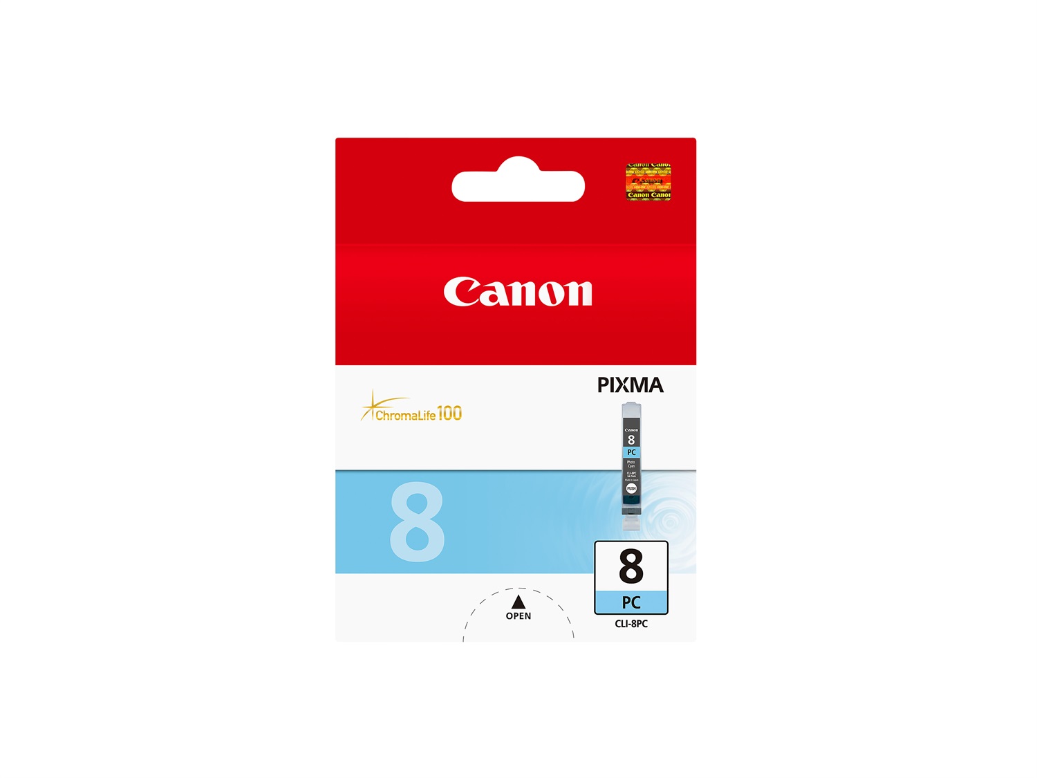 Canon Cartuccia d'inchiostro Ciano per Foto CLI-8PC 0624B001 - 13ml, Fino a 198 Pagine, Compatibile con Canon Pixma IP6600D, IP6700D, MP810, MP950, MP960, MP970, PRO9000
