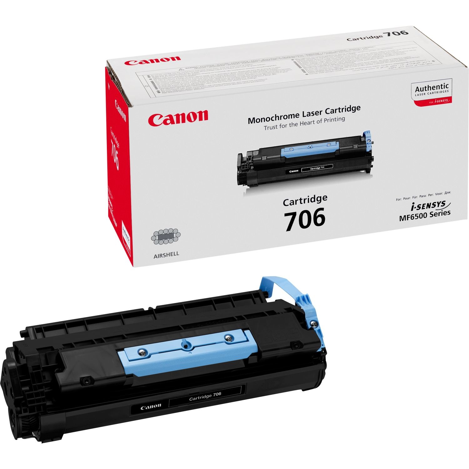 Canon 706 Toner Originale Nero - 5000 Pagine, Compatibile con MF6530, MF6540PL, MF6550, MF6560PL, MF6580PL