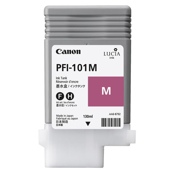Canon PFI-101M Cartuccia d'Inchiostro Originale Magenta 130 ml - Compatibile con IPF5000/5100/6000/6100/6200