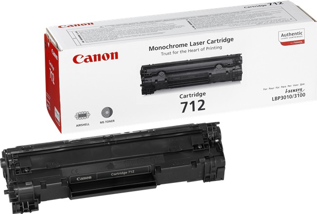 Canon Toner Originale 712 1870B002 Nero - 1500 Pagine per LBP-3010/3100