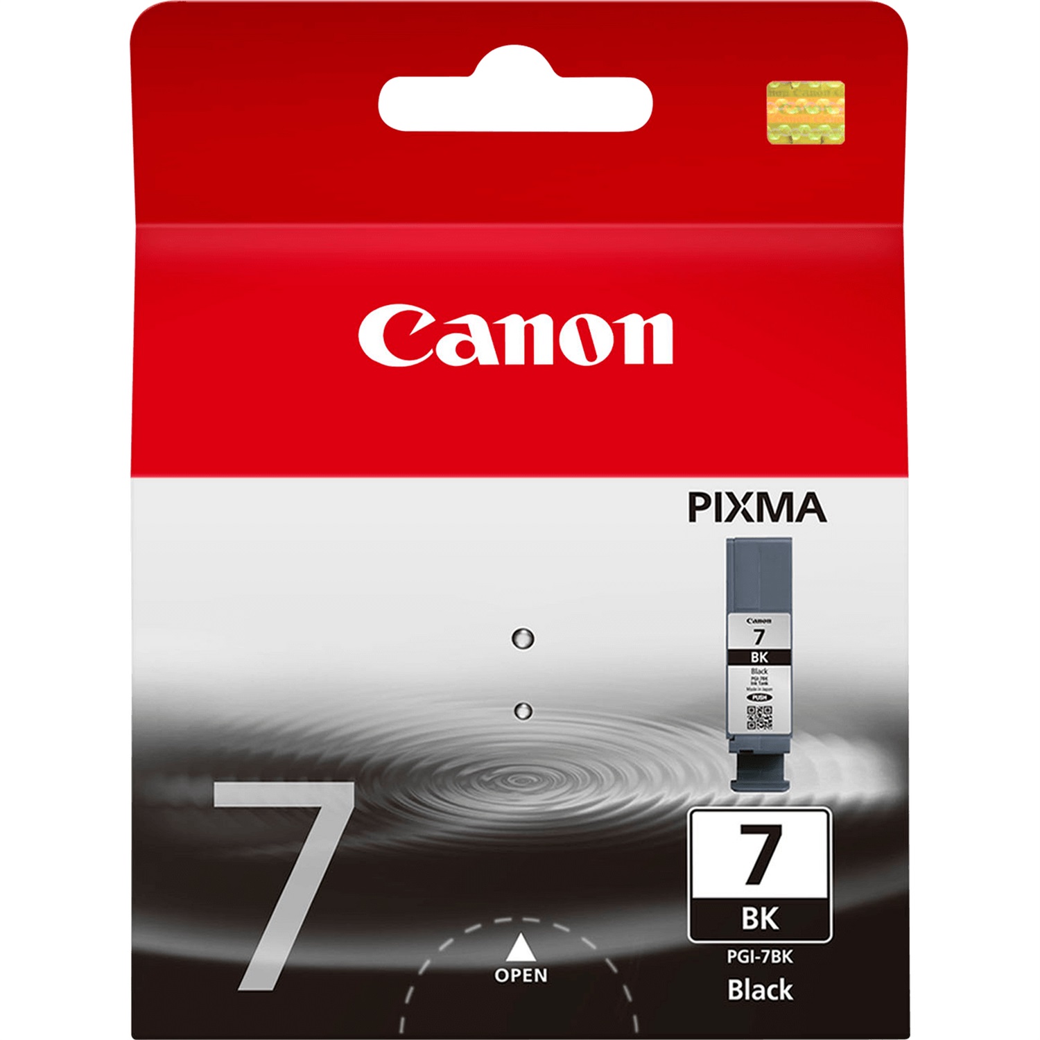 Canon Cartuccia d'inchiostro nero PGI-7BK 2444B001 - Inchiostro a base di pigmento, 25 ml, fino a 565 pagine, compatibile con Pixma MX7600 e iX7000