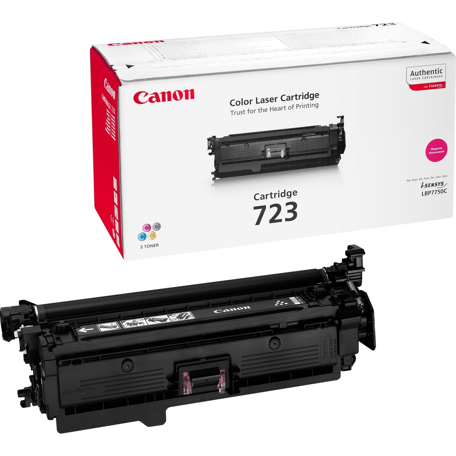 Canon 723M Cartuccia Toner Originale Magenta - 8500 Pagine per i-Sensys LBP7750CDN