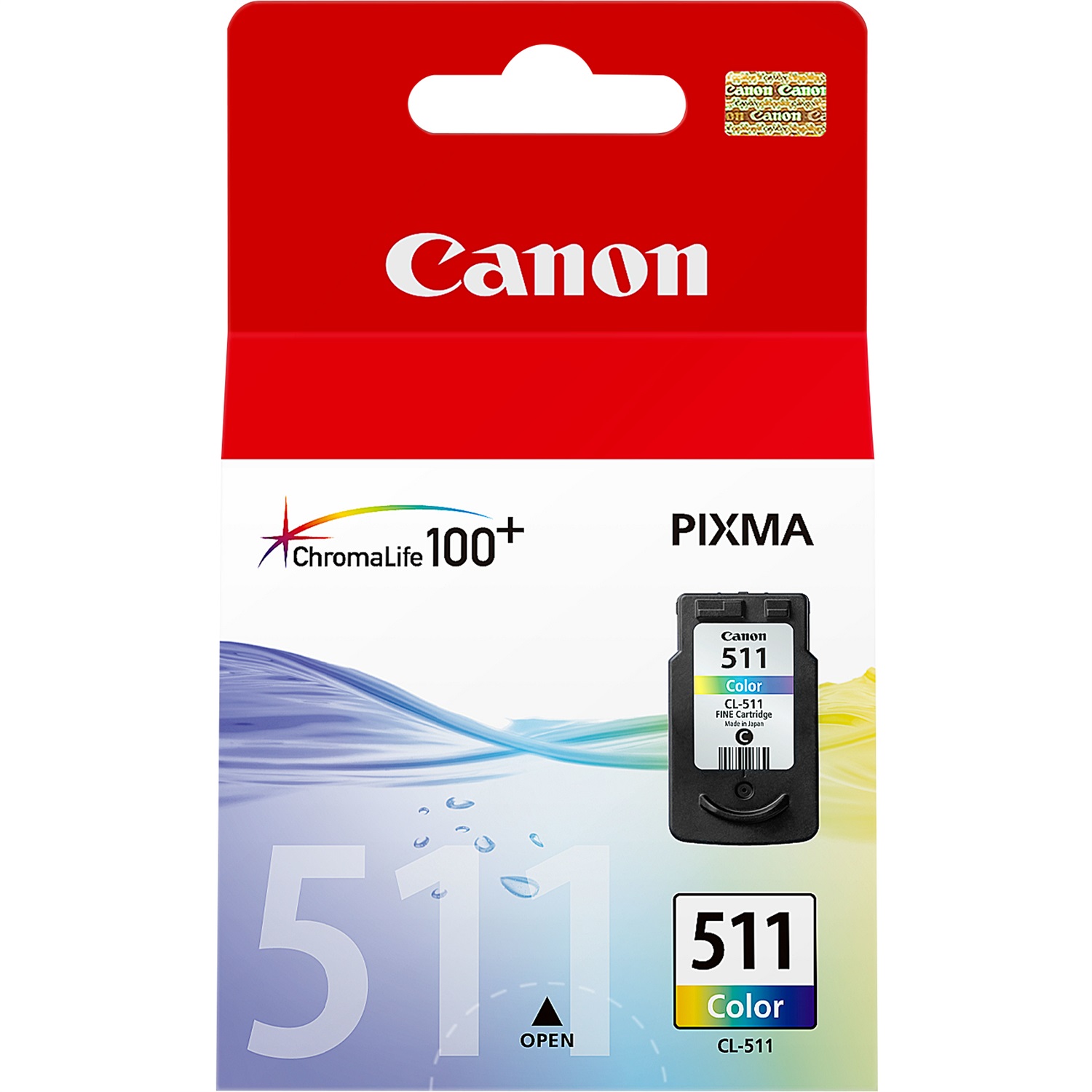 Canon Cartuccia d'inchiostro originale CL-511 Ciano, Magenta, Giallo - 9ml - Compatibile con Canon Pixma