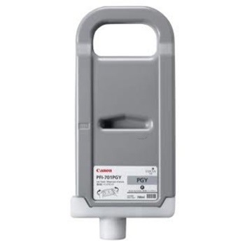Canon PFI-701PGY Cartuccia d'Inchiostro Originale Grigio per Foto, 700 ml
