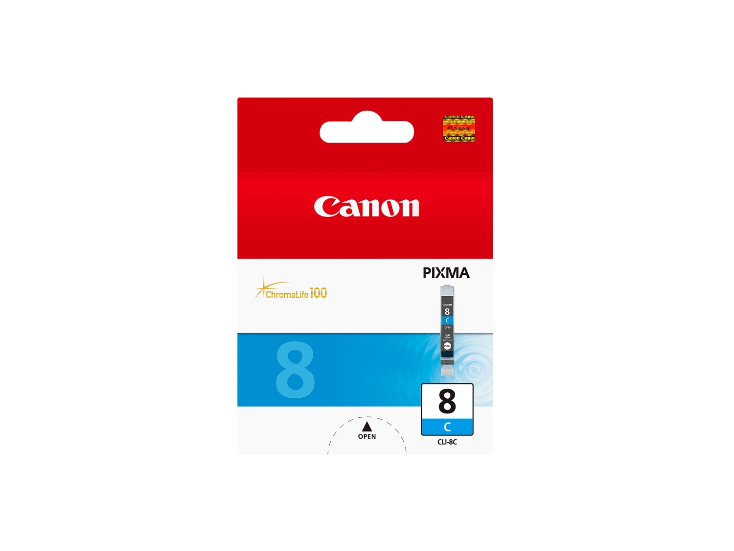 Canon CLI-8C Cartuccia d'Inchiostro Ciano 0621B001 - 13 ml, 420 Pagine, Compatibile con Canon Pixma