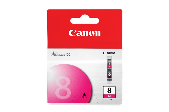 Canon CLI-8M Cartuccia d'Inchiostro Originale Magenta 13 ml per Stampanti Canon Pixma