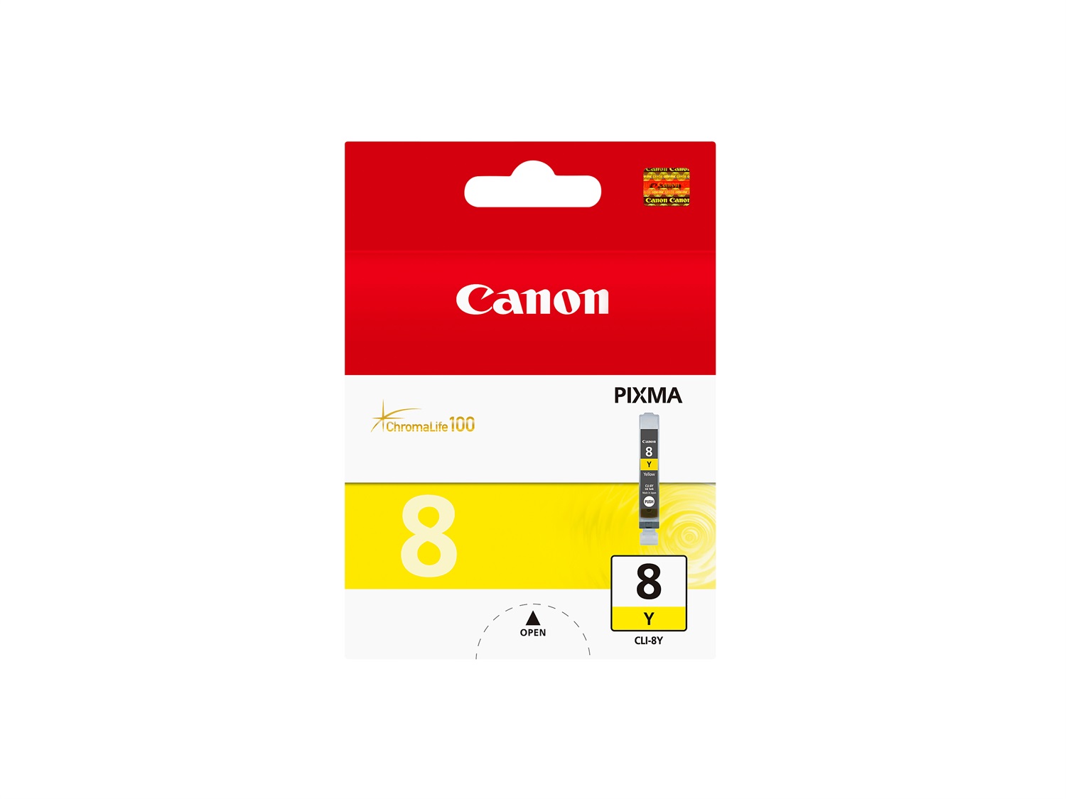 Canon Cartuccia d'inchiostro giallo CLI-8Y 0623B001 - 13 ml, 530 pagine, compatibile con Canon Pixma IP 3300/4200/6600/MP 520/610/960/MX 700/Pro 9000