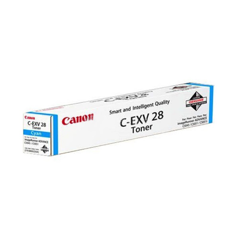 Canon C-EXV 28 Toner Originale Ciano 2793B002 - 38000 Pagine, Compatibile con C5045(i)/C5051(i)