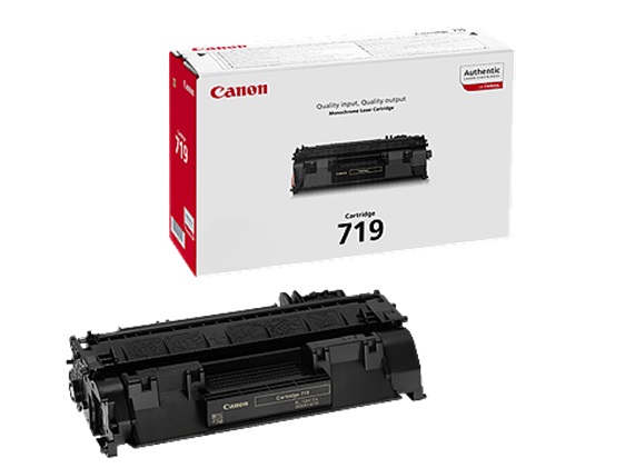 Canon CRG 719 BK Toner Originale Nero - 2100 Pagine - Compatibile con LBP-6300DN, LBP-6650DN, MF-5840DN, MF-5880DN e altri